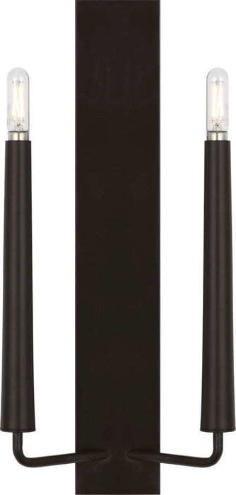Myhouse Lighting Visual Comfort Studio - EW1252AI - Two Light Wall Sconce - Lois - Aged Iroged Iron