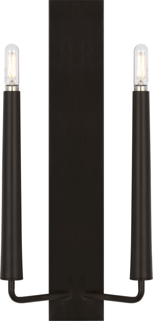 Myhouse Lighting Visual Comfort Studio - EW1252AI - Two Light Wall Sconce - Lois - Aged Iroged Iron