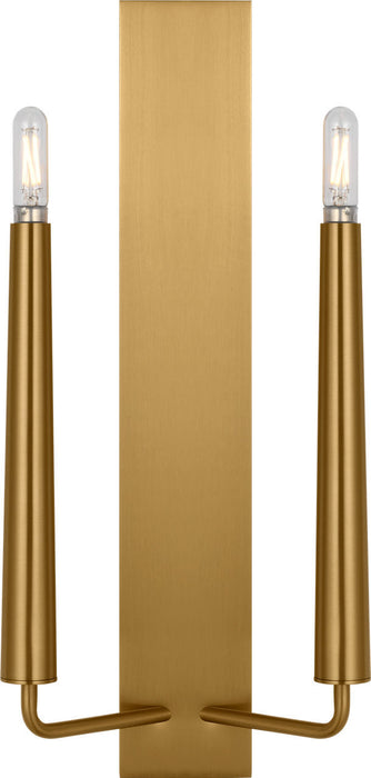 Myhouse Lighting Visual Comfort Studio - EW1252BBS - Two Light Wall Sconce - Lois - Burnished Brass/Burnished Brass