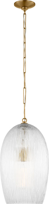 Myhouse Lighting Visual Comfort Studio - HP1001BBS - One Light Pendant - Serafina - Burnished Brass/Burnished Brass