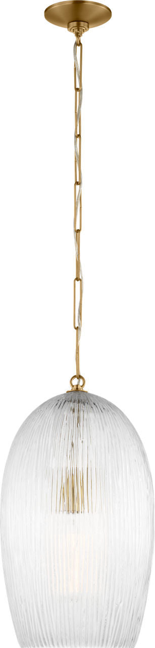 Myhouse Lighting Visual Comfort Studio - HP1001BBS - One Light Pendant - Serafina - Burnished Brass/Burnished Brass