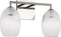 Myhouse Lighting Visual Comfort Studio - HV1002PN - Two Light Bath - Serafina - Polished Nickel/Polished Nickel