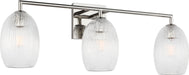 Myhouse Lighting Visual Comfort Studio - HV1003PN - Three Light Bath - Serafina - Polished Nickel/Polished Nickel