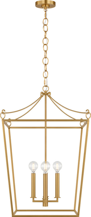 Myhouse Lighting Visual Comfort Studio - KSC1174BBS - Four Light Lantern - Carlyle - Burnished Brass/Burnished Brass