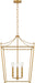 Myhouse Lighting Visual Comfort Studio - KSC1174BBS - Four Light Lantern - Carlyle - Burnished Brass/Burnished Brass