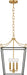 Myhouse Lighting Visual Comfort Studio - KSC1183MBK - Three Light Lantern - Carlyle - Midnight Black/Burnished Brass