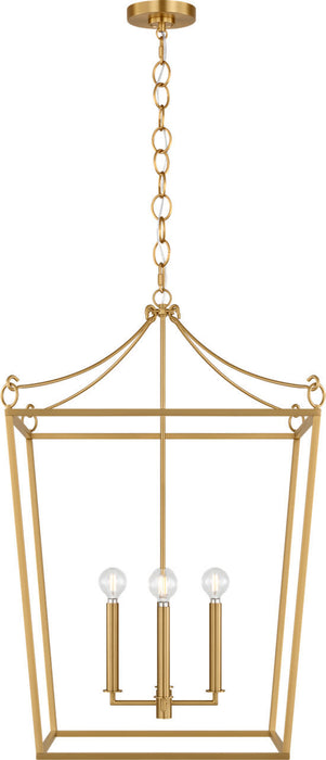Myhouse Lighting Visual Comfort Studio - KSC1194BBS - Four Light Lantern - Carlyle - Burnished Brass/Burnished Brass