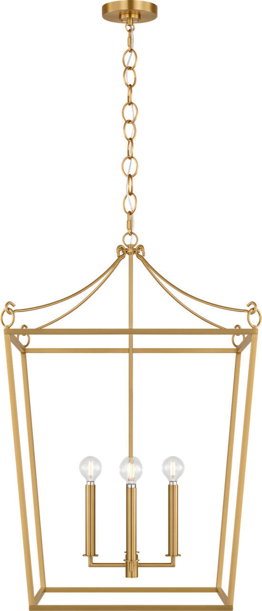 Myhouse Lighting Visual Comfort Studio - KSC1194BBS - Four Light Lantern - Carlyle - Burnished Brass/Burnished Brass