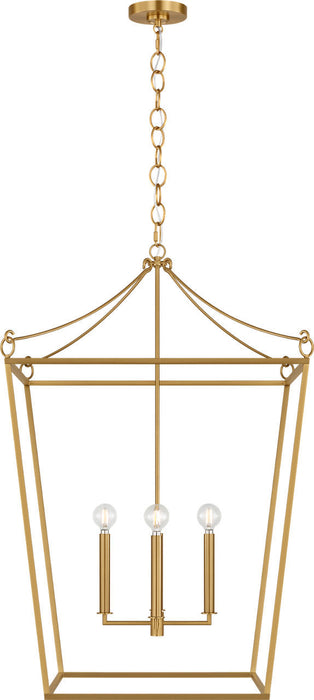 Myhouse Lighting Visual Comfort Studio - KSC1204BBS - Four Light Lantern - Carlyle - Burnished Brass/Burnished Brass