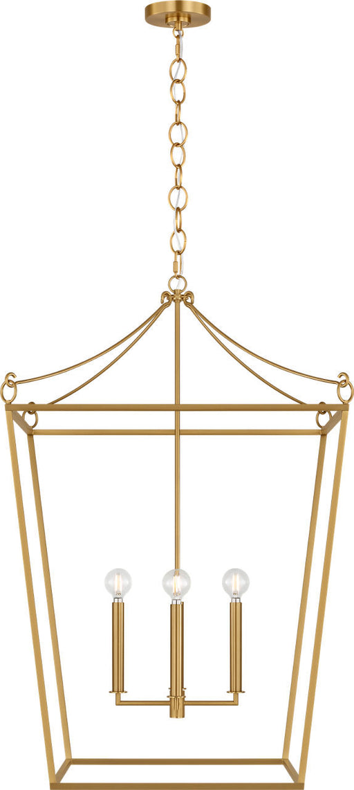 Myhouse Lighting Visual Comfort Studio - KSC1204BBS - Four Light Lantern - Carlyle - Burnished Brass/Burnished Brass