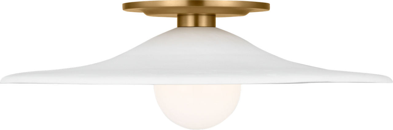 Myhouse Lighting Visual Comfort Studio - KSF1121BBS - LED Flush Mount - Endicott - Burnished Brass/Burnished Brass
