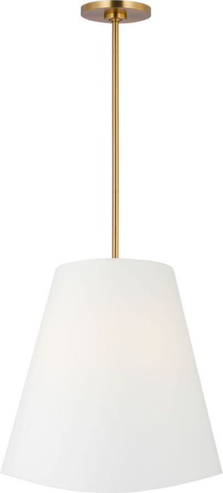Myhouse Lighting Visual Comfort Studio - KSP1213BBS - Three Light Hanging Shade - Beauvoir - Burnished Brass/Burnished Brass