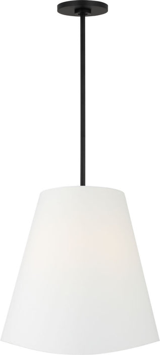 Myhouse Lighting Visual Comfort Studio - KSP1213MBK - Three Light Hanging Shade - Beauvoir - Midnight Black/Midnight Black