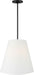 Myhouse Lighting Visual Comfort Studio - KSP1213MBK - Three Light Hanging Shade - Beauvoir - Midnight Black/Midnight Black