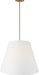 Myhouse Lighting Visual Comfort Studio - KSP1224BBS - Four Light Hanging Shade - Beauvoir - Burnished Brass/Burnished Brass