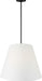 Myhouse Lighting Visual Comfort Studio - KSP1224MBK - Four Light Hanging Shade - Beauvoir - Midnight Black/Midnight Black