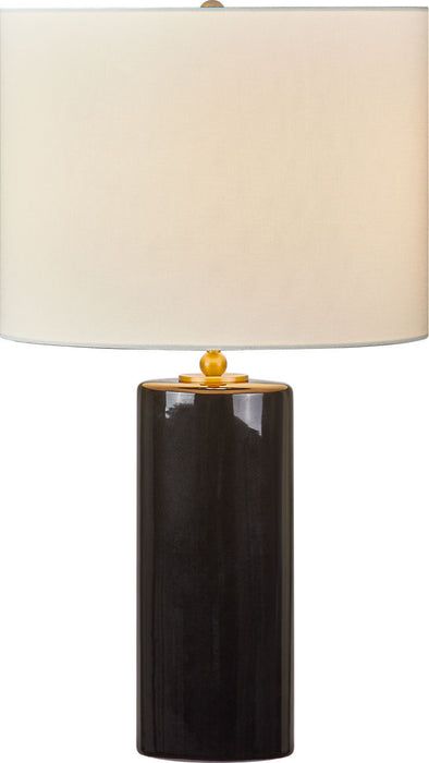 Myhouse Lighting Visual Comfort Studio - KST1241CBK - One Light Table Lamp - Lauren - Black Ceramic/Black Ceramic