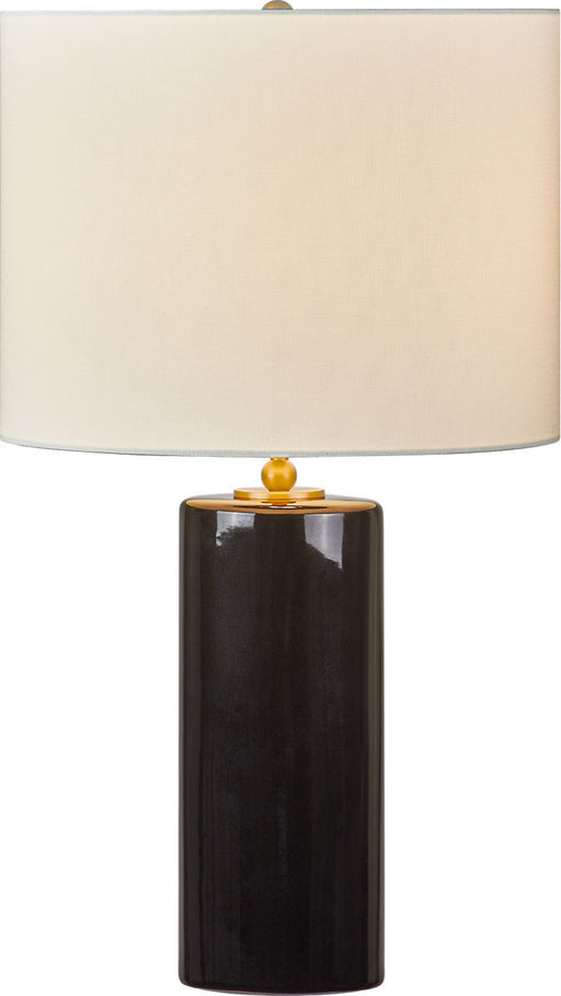 Myhouse Lighting Visual Comfort Studio - KST1241CBK - One Light Table Lamp - Lauren - Black Ceramic/Black Ceramic