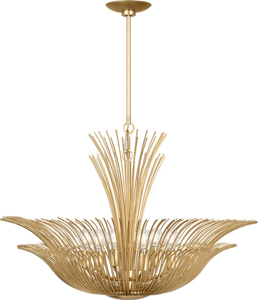Myhouse Lighting Visual Comfort Studio - LXC1196GD - Six Light Chandelier - Dorelle - Gild/Gild