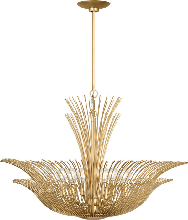 Myhouse Lighting Visual Comfort Studio - LXC1196GD - Six Light Chandelier - Dorelle - Gild/Gild