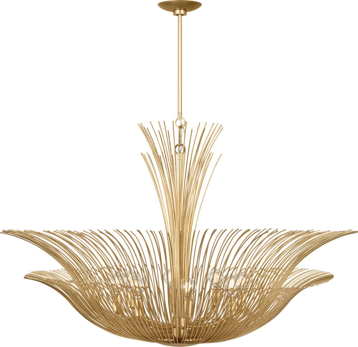 Myhouse Lighting Visual Comfort Studio - LXC1218GD - Eight Light Chandelier - Dorelle - Gild/Gild