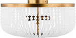 Myhouse Lighting Visual Comfort Studio - LXF1014VGD - Four Light Flush Mount - Bellecour - Vintage Gild/Vintage Gild