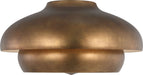 Myhouse Lighting Visual Comfort Studio - LXF1031VGD - One Light Flush Mount - Solene - Vintage Gild/Vintage Gild