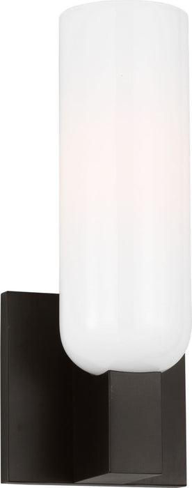 Myhouse Lighting Visual Comfort Studio - LXW1101AI - One Light Bath - Maroux - Aged Iroged Iron