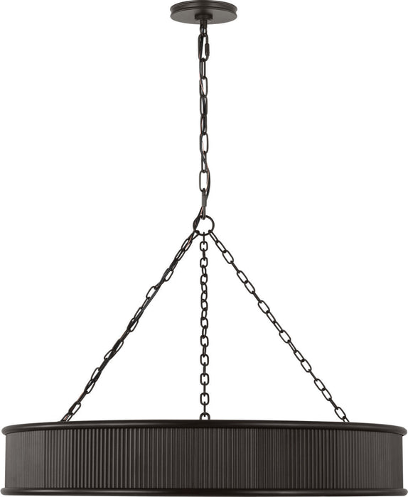 Myhouse Lighting Visual Comfort Studio - PCC1008AI - Eight Light Chandelier - Ritz - Aged Iroged Iron