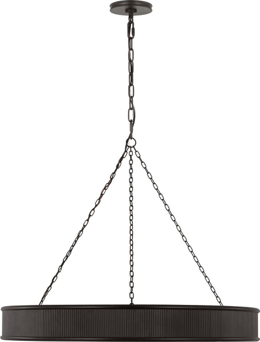 Myhouse Lighting Visual Comfort Studio - PCC10110AI - Ten Light Chandelier - Ritz - Aged Iroged Iron