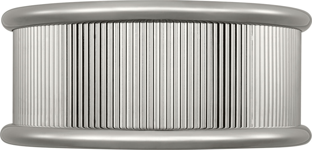 Myhouse Lighting Visual Comfort Studio - PCF1033PN - Three Light Flush Mount - Ritz - Polished Nickel/Polished Nickel
