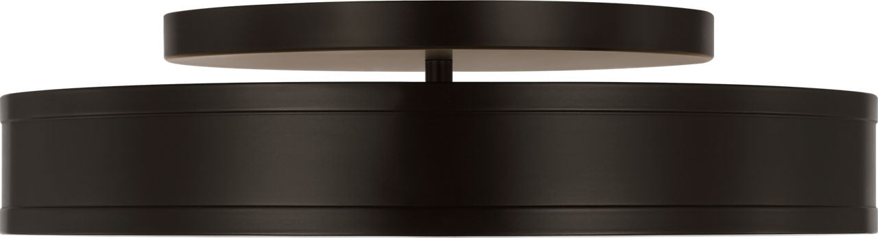 Myhouse Lighting Visual Comfort Studio - PCF1041AI - LED Semi Flush Mount - Dupont - Aged Iroged Iron