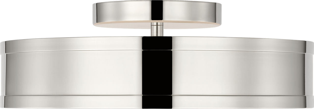 Myhouse Lighting Visual Comfort Studio - PCF1051PN - LED Semi Flush Mount - Dupont - Polished Nickel/Polished Nickel