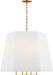 Myhouse Lighting Visual Comfort Studio - PCP1004GD - Four Light Hanging Shade - Lille - Gild/Gild