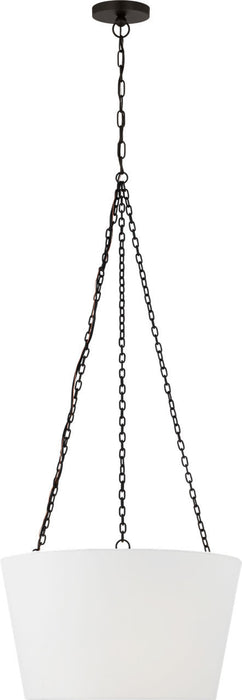 Myhouse Lighting Visual Comfort Studio - PCP1033AI - Three Light Hanging Shade - Herve - Aged Iroged Iron