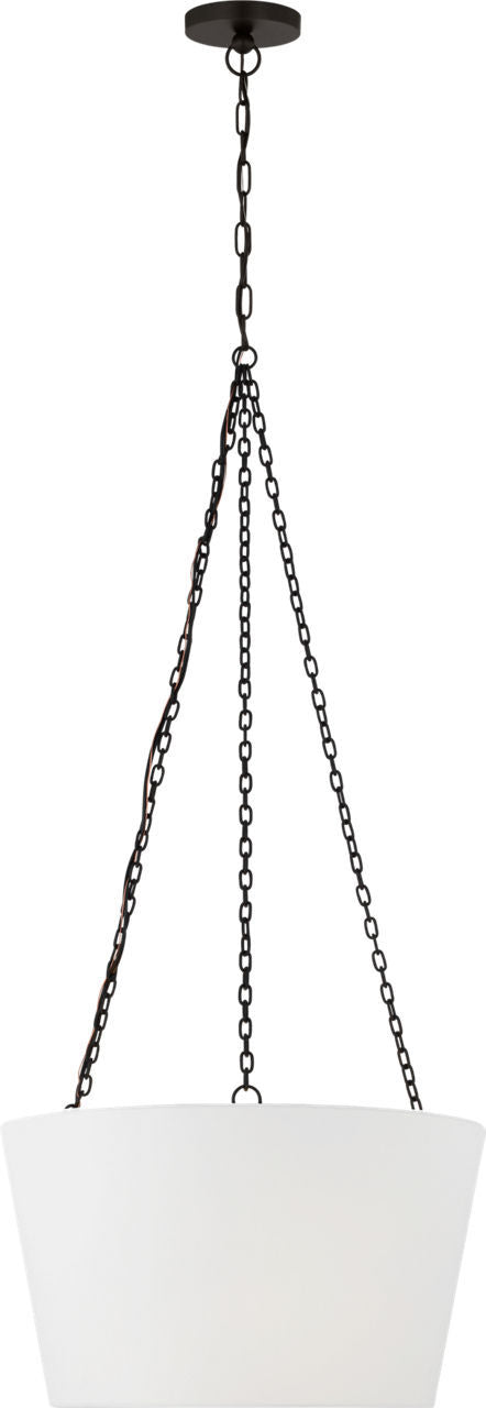 Myhouse Lighting Visual Comfort Studio - PCP1033AI - Three Light Hanging Shade - Herve - Aged Iroged Iron