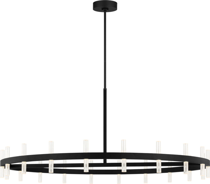 Myhouse Lighting Visual Comfort Studio - SLC10940MBK - LED Chandelier - Silas - Midnight Black/Midnight Black