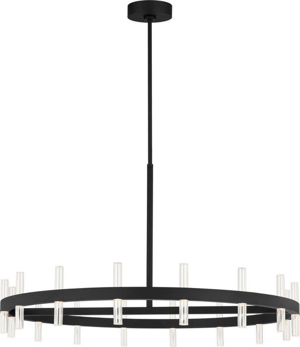 Myhouse Lighting Visual Comfort Studio - SLC11032MBK - LED Chandelier - Silas - Midnight Black/Midnight Black