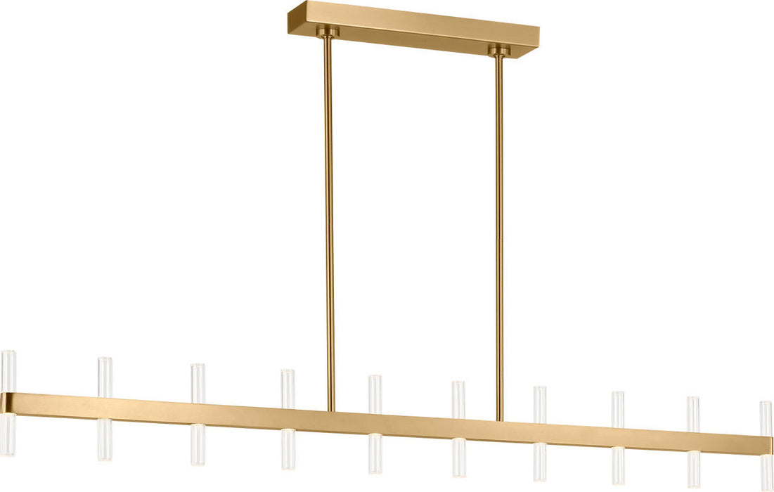 Myhouse Lighting Visual Comfort Studio - SLC11120BBS - LED Linear Pendant - Silas - Burnished Brass/Burnished Brass