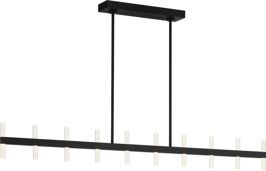 Myhouse Lighting Visual Comfort Studio - SLC11120MBK - LED Linear Pendant - Silas - Midnight Black/Midnight Black