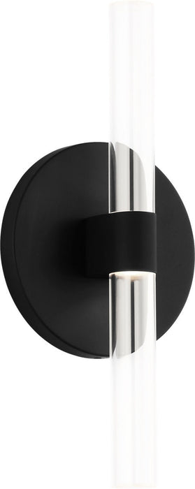 Myhouse Lighting Visual Comfort Studio - SLW1082MBK - LED Wall Sconce - Silas - Midnight Black/Midnight Black