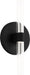 Myhouse Lighting Visual Comfort Studio - SLW1082MBK - LED Wall Sconce - Silas - Midnight Black/Midnight Black
