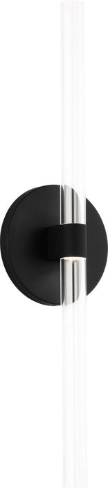 Myhouse Lighting Visual Comfort Studio - SLW1092MBK - LED Wall Sconce - Silas - Midnight Black/Midnight Black