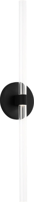 Myhouse Lighting Visual Comfort Studio - SLW1102MBK - LED Wall Sconce - Silas - Midnight Black/Midnight Black