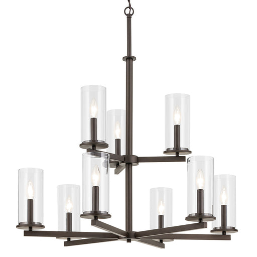 Myhouse Lighting Kichler - 44014OZ - Nine Light Chandelier - Crosby - Olde Bronze