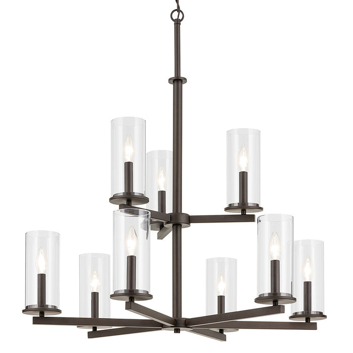 Myhouse Lighting Kichler - 44014OZ - Nine Light Chandelier - Crosby - Olde Bronze