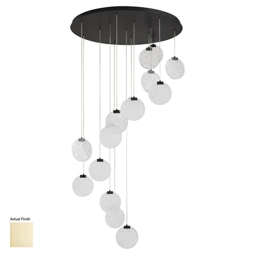 Myhouse Lighting Quorum - 3-6052-40 - LED Pendant - Axiom - Aged Brass