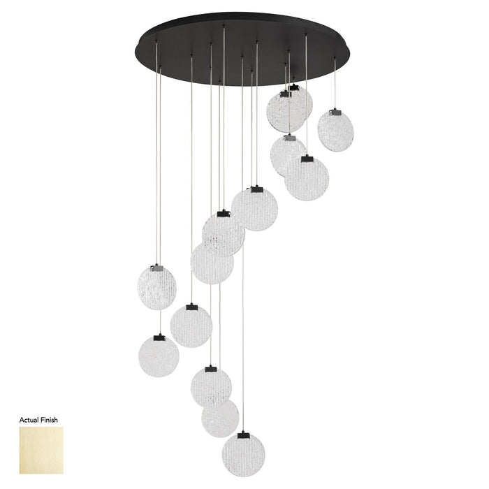 Myhouse Lighting Quorum - 3-6052-40 - LED Pendant - Axiom - Aged Brass