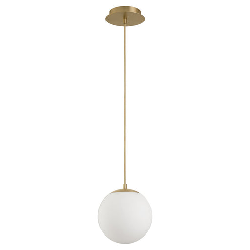 Myhouse Lighting Quorum - 3-6710-40 - LED Pendant - Luna - Aged Brass