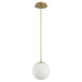 Myhouse Lighting Quorum - 3-6710-40 - LED Pendant - Luna - Aged Brass